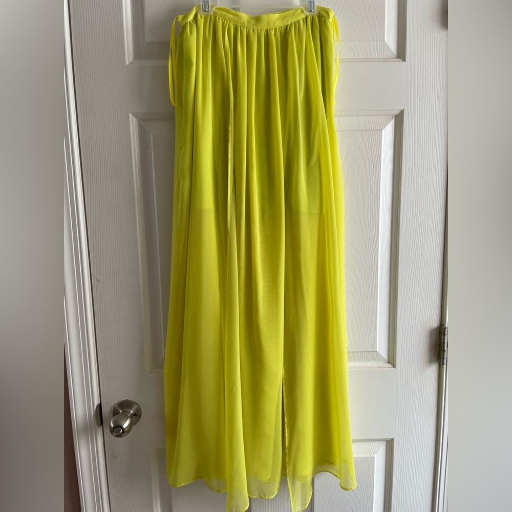 Flirt Neon Green Maxi Skirt by Sugarlips size medium